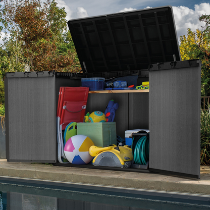 Store It Out Darwin Outdoor Storage Box – Weather-Resistant Garden Storage Unit