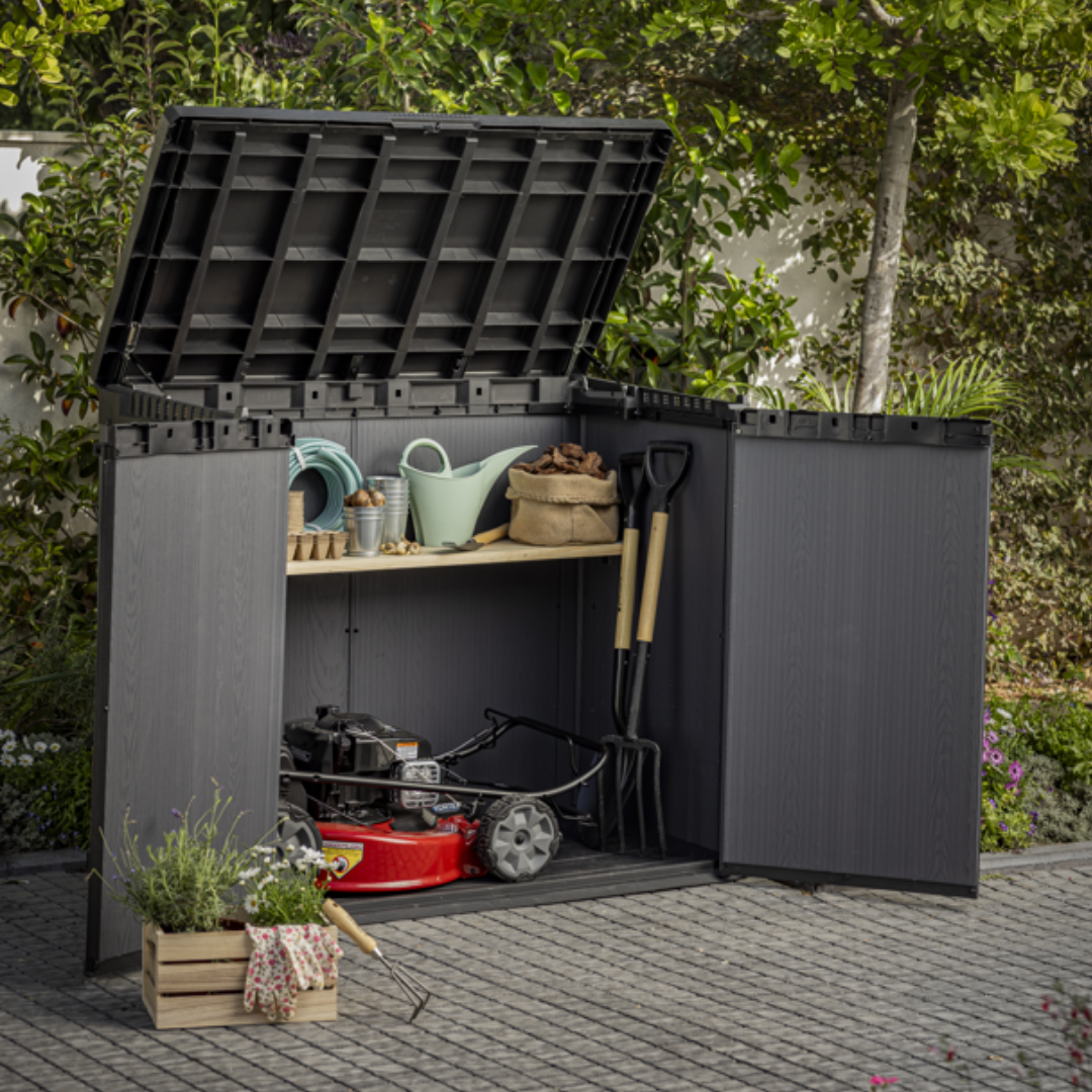 Store It Out Darwin Outdoor Storage Box – Weather-Resistant Garden Storage Unit